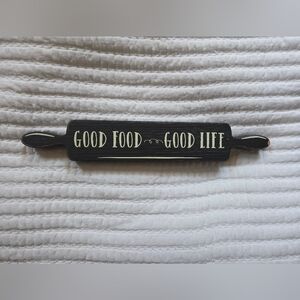 Quill to Paper by Sixtrees "Good Food Good Life" Kitchen Sign